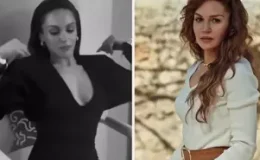 Sahra Şaş’ın dekoltesine ekipten jet müdahale